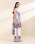 Unstitched Women's Off White Lawn 3 Piece Suit